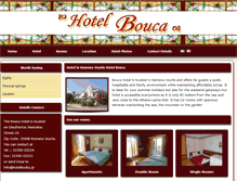 Tablet Screenshot of hotelbouca.gr